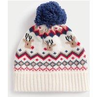 Kids Fair Isle Reindeer Winter Hat (1-13 Yrs)