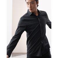 Slim Fit Super Stretch Printed Shirt