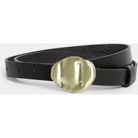 Leather Feature Buckle Jeans Belt