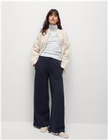 Cotton Rich Brushed Wide Leg Joggers