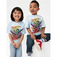 Pure Cotton Hot Wheels Dinosaur T-Shirt (2-8 Yrs)