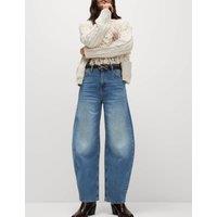 Mid Rise Relaxed Horseshoe Jeans