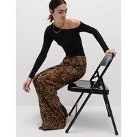 Print Wide Leg Trousers