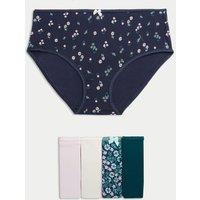 5pk Cotton Lycra Printed High Rise Shorts