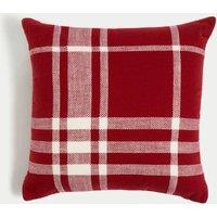 Pure Cotton Checked Cushion