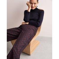 Cotton Rich Printed Wide Leg Trousers