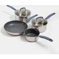 4pc Stainless Steel Pan Set