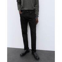 Autograph Straight Fit Japanese Selvedge Jeans Black