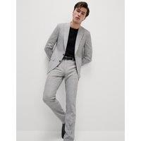 Slim Fit Prince of Wales Check Suit Jacket