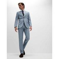 Regular Fit Check Suit Trousers