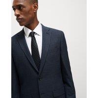Skinny Fit Check Suit Jacket