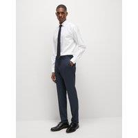 Skinny Fit Check Suit Trousers