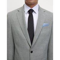 Regular Fit Textured Puppytooth Suit Jacket