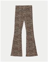 Cotton Rich Animal Flared Leggings (6-16 Yrs)