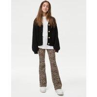 Cotton Rich Animal Flared Leggings (6-16 Yrs)