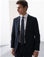 Tailored Fit Pure Wool Check Suit Jacket