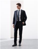 Tailored Fit Pure Wool Check Suit Trousers
