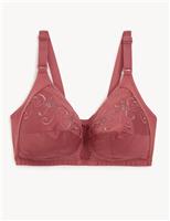 Embroidered Non Wired Total Support Bra