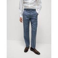 Regular Fit Wool Rich Linen Blend Suit Trouser