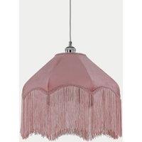 Fringed Velvet Lamp Shade