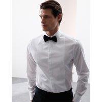 Autograph Tailored Fit Easy Iron Dress Shirt Soft White