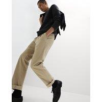 Regular Fit Heritage Twill Pleated Chinos