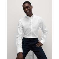 M&S Regular Fit Ultimate Non Iron Pure Cotton Shirt White