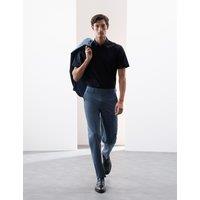 Autograph Regular Fit Cotton Stretch 360 Flex Shirt Dark Navy