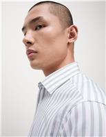 Regular Fit Pure Cotton Striped Shirt