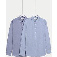 2pk Regular Fit Easy Iron Check Shirts