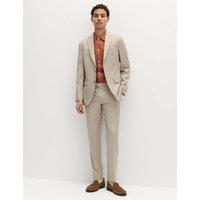 M&S Slim Fit Stretch Ultimate Suit Trousers Neutral