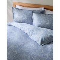 M&S Aida-Alouette Damask Sateen Bedding Set Blue Mix
