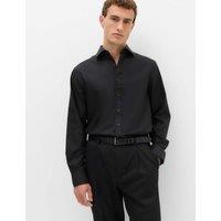 M&S Regular Fit Ultimate Non Iron Cotton Shirt Black