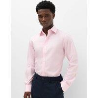 M&S Slim Fit Ultimate Non Iron Cotton Shirt Pink