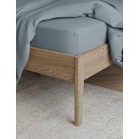 M&S Egyptian Cotton 230 Thread Count Crisp Extra Deep Fitted Sheet Light Wedgewood