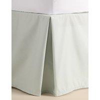 M&S Egyptian Cotton 230 Thread Count Crisp Valance Light Duck Egg