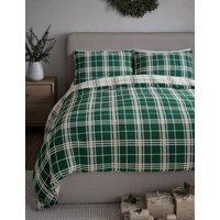 Fleece Checked Bedding Set