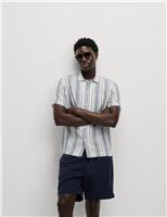 Easy Iron Pure Cotton Striped Shirt