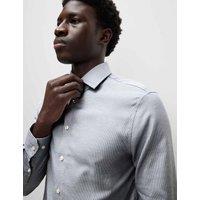 Slim Fit Luxury Pure Cotton Textured Shirt