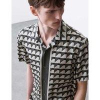 Regular Fit Geometric Print Shirt