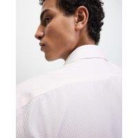 Slim Fit Luxury Pure Cotton Textured Shirt