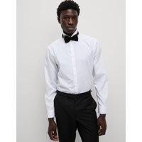 Regular Fit Cotton Blend Dress Shirt