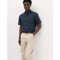 M&S Ultimate Pure Cotton Oxford Shirt Navy