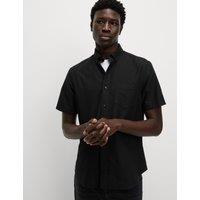 M&S Ultimate Pure Cotton Oxford Shirt Black