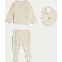 3pc Cotton RIch Bib Outfit (7lbs-1 Yrs)