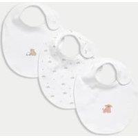 3pk Cotton Rich Slogan Bibs (0-3 Mths)