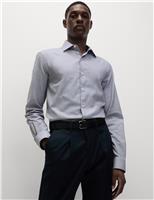 Regular Fit Easy Iron Pure Cotton Textured Shirt