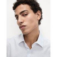 Regular Fit Easy Iron Pure Cotton Printed Shirt