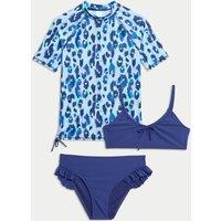 3pc Animal Print Swim Set (6-16 Yrs)