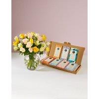 Yellow Rose Abundance Bouquet with Chocolate Hamper